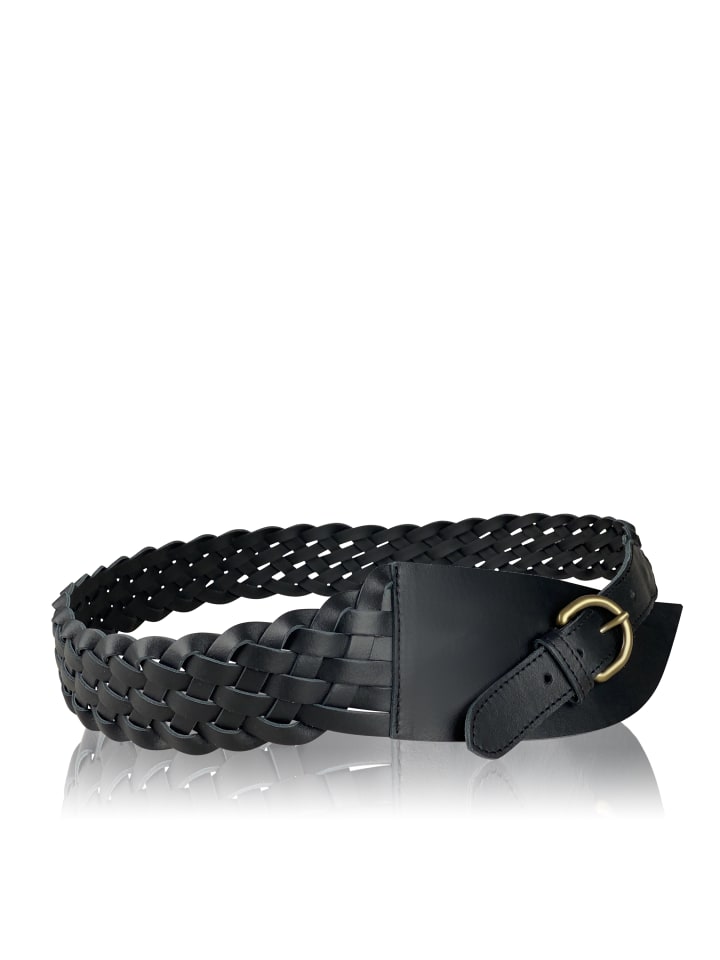 Ledergürtel " Lucina " in schwarz