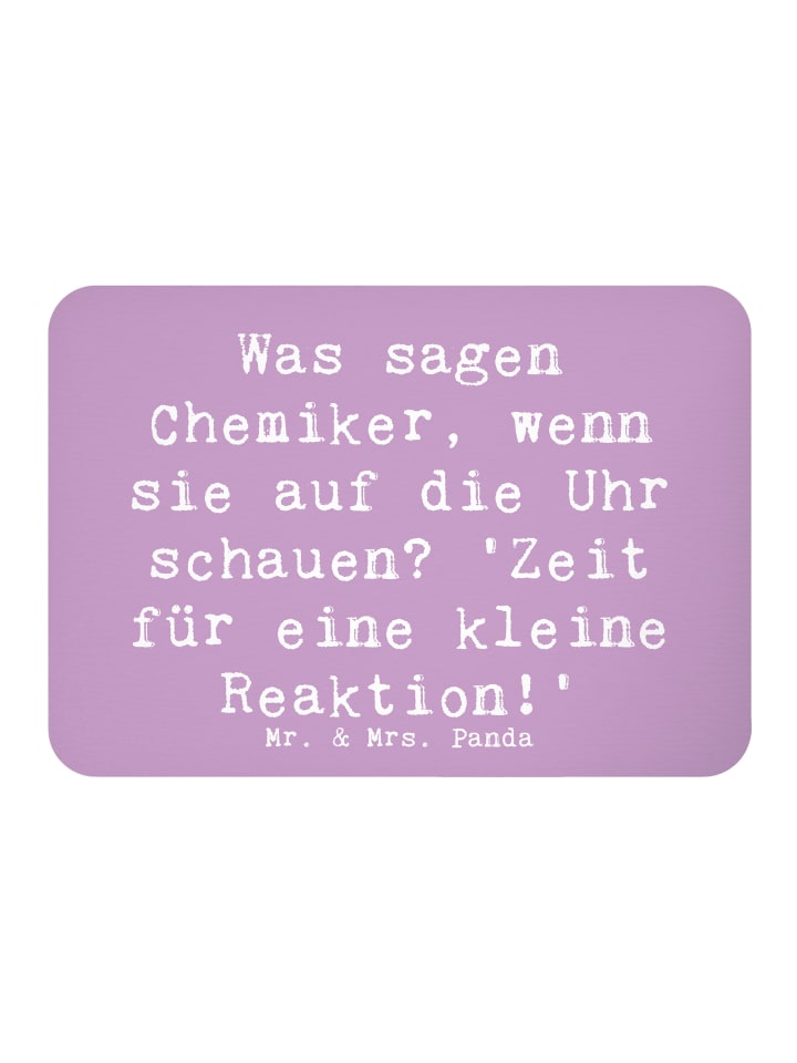 Magnet Spruch Chemiker Reaktion mit Spruch in Lavendeltraum