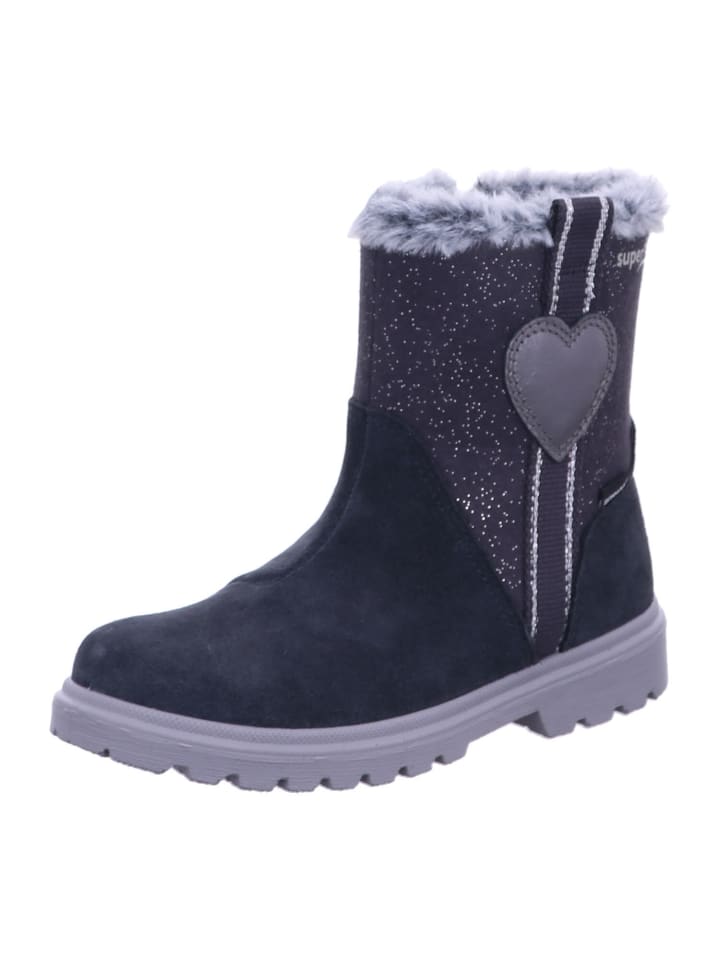 Stiefel Kinder Stiefelette Leder \ SPIRIT in Grau