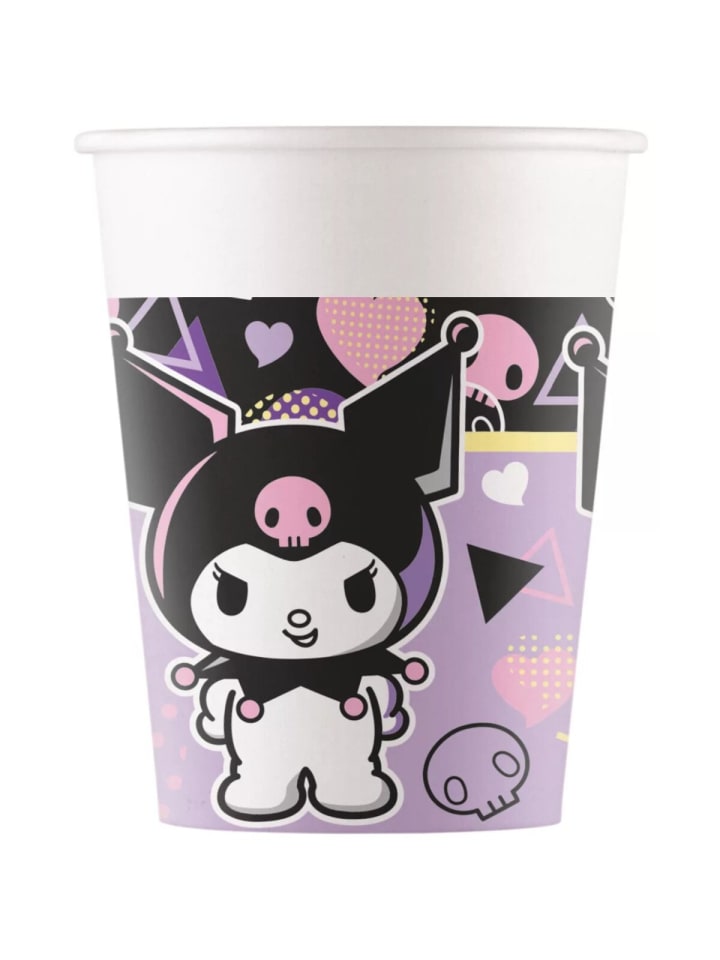 Kuromi Pop Art Kunststoffbecher 8 Stk 200 ml FSC