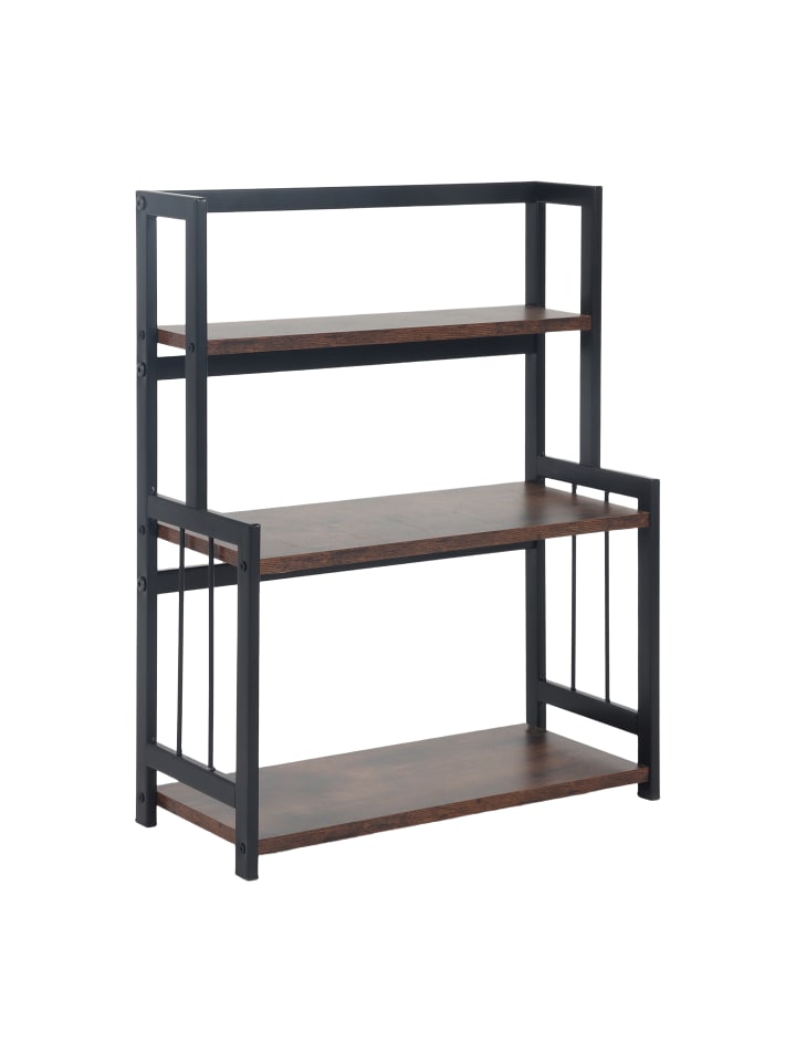 Küchenregal Arbeitsplatte in Braun/ Schwarz - (B)41 x (H)53 x (T)18 cm