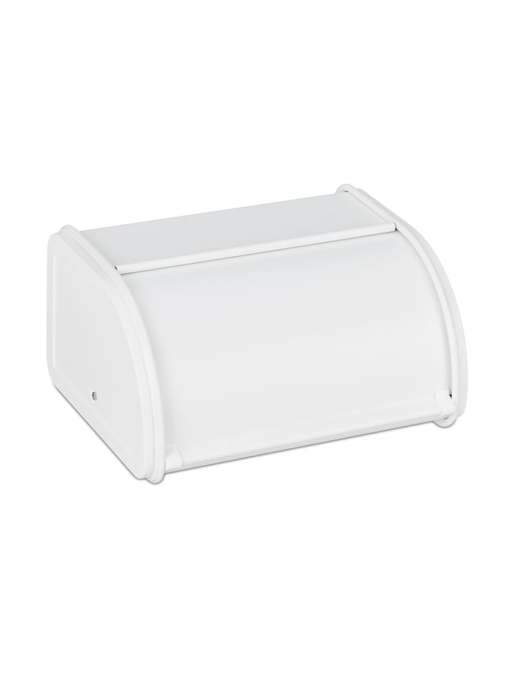 Brotkasten in Weiß - (B)26 x (H)13,5 x (T)21 cm