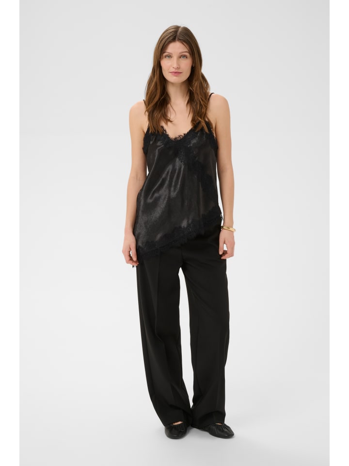 Ärmellose Bluse SLIrianne Gerade Passform in Black