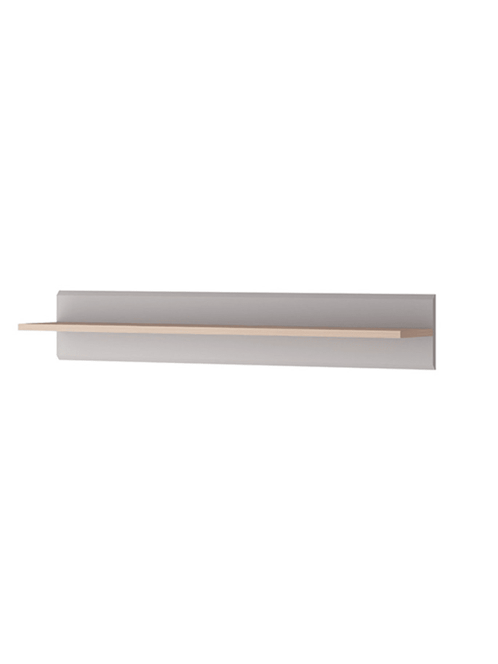 Wandregal Inox grau / Jackson Hickory 90 / 19 / 17cm