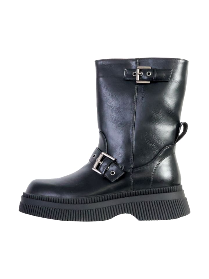 Stiefelette mit Riemchen von Capital Schwarz