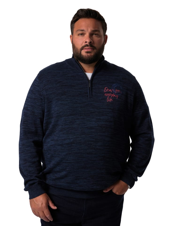 Pullover in navy blau
