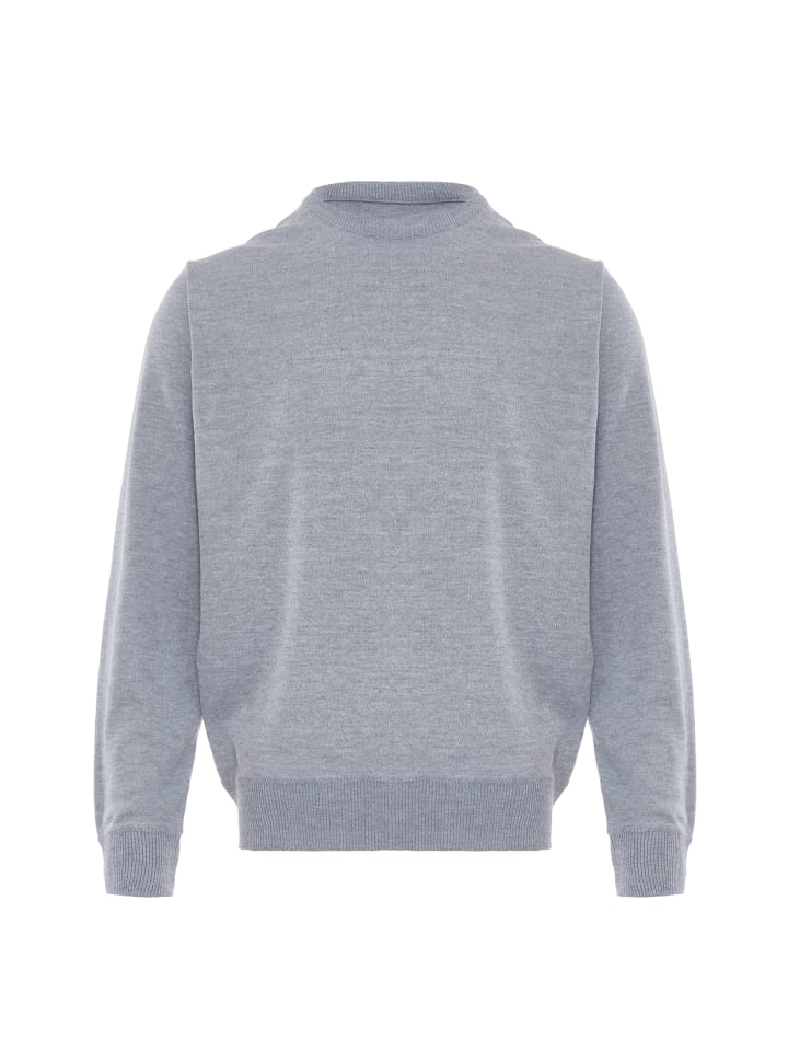 Women Pullover in Grau Melange