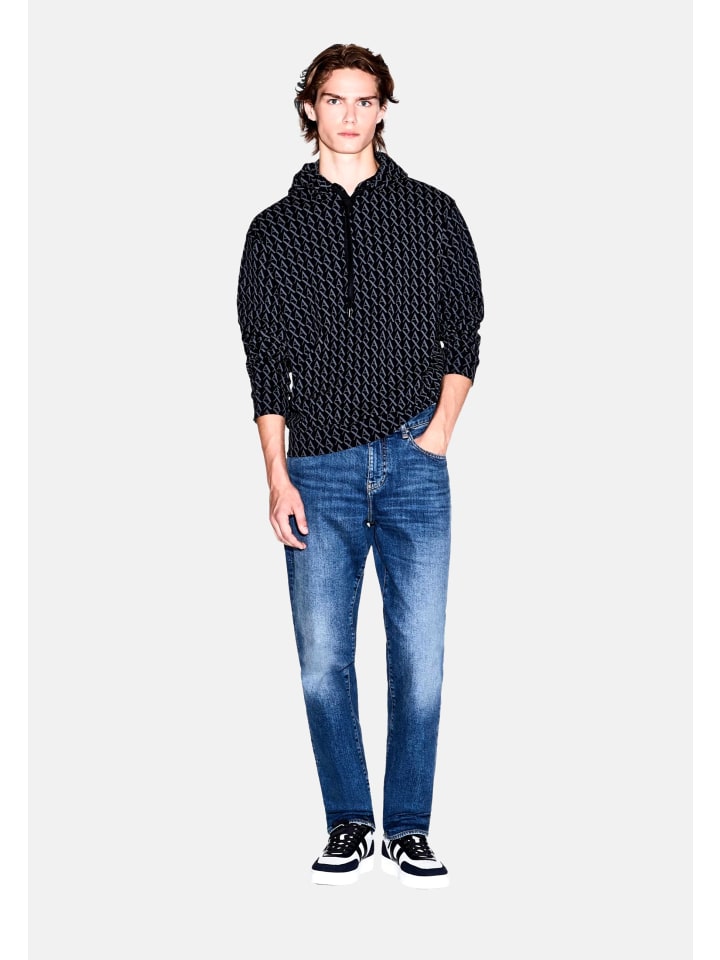Sweatshirt in schwarz