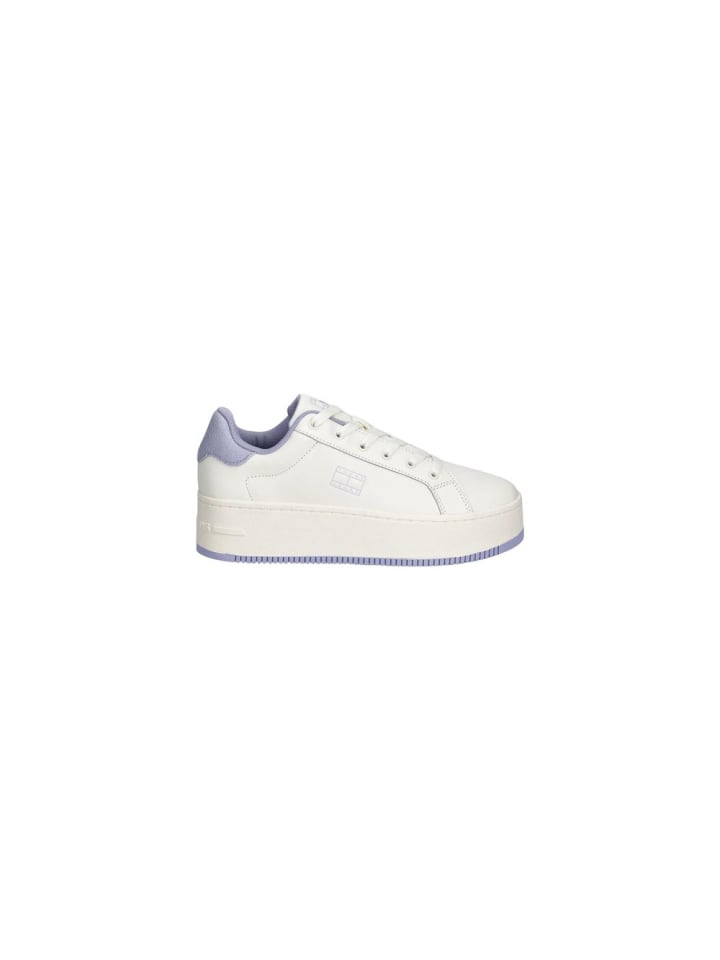 Weiß Leder Chunky Sneaker