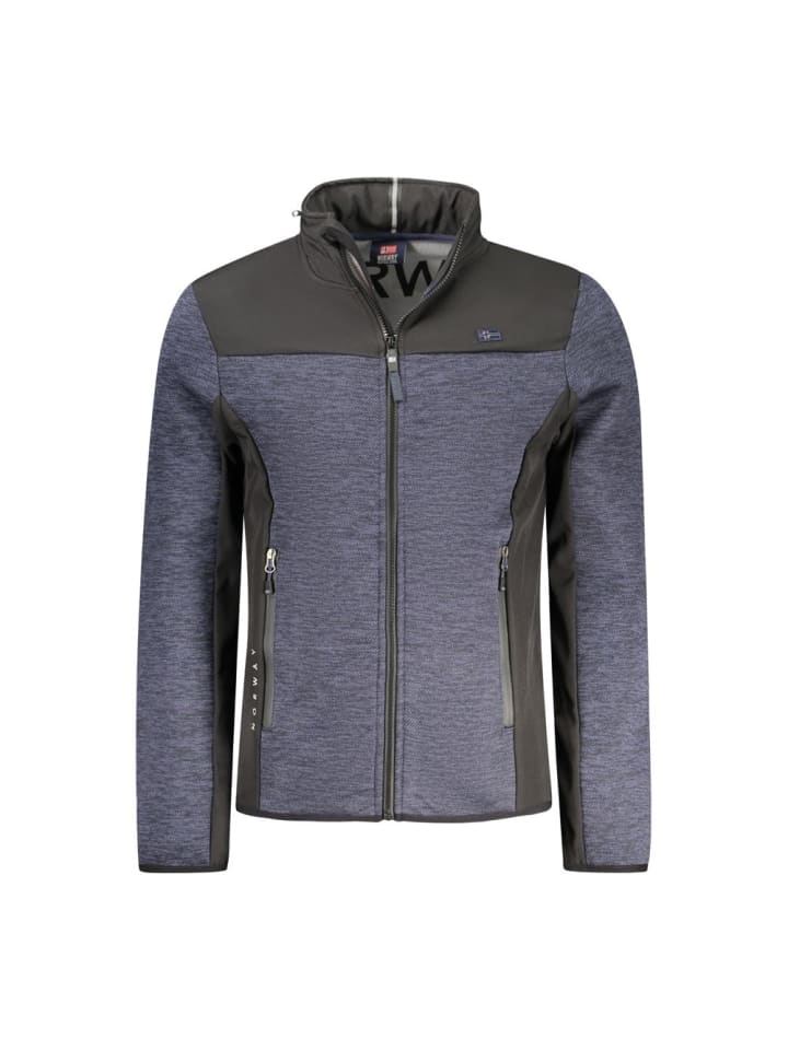 Blau Polyester Herren Jacke
