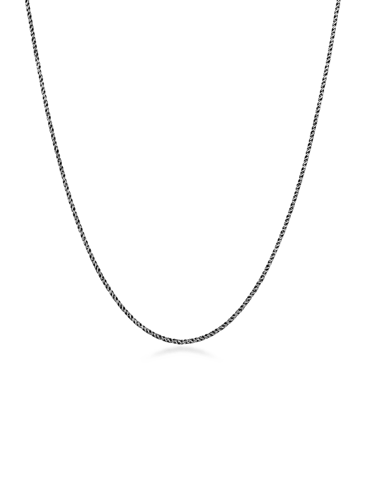 Halskette 925 Sterling Silber in Schwarz