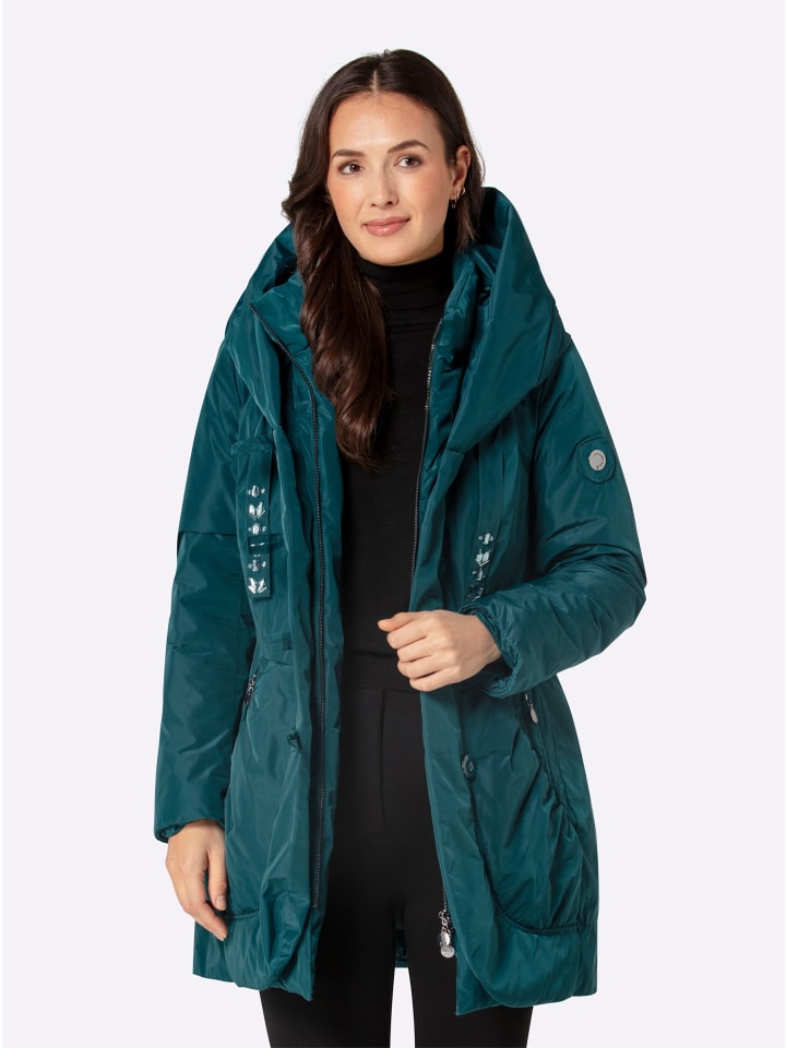 Daunen-Jacke in petrol