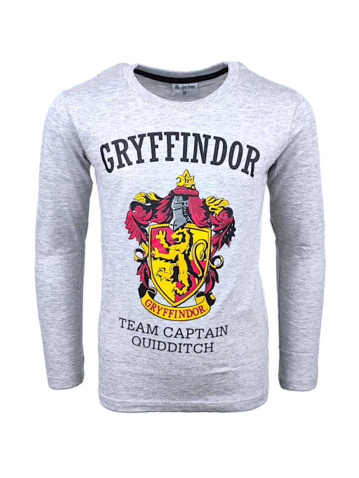 Langarmshirt Harry Potter Gryffindor in Grau
