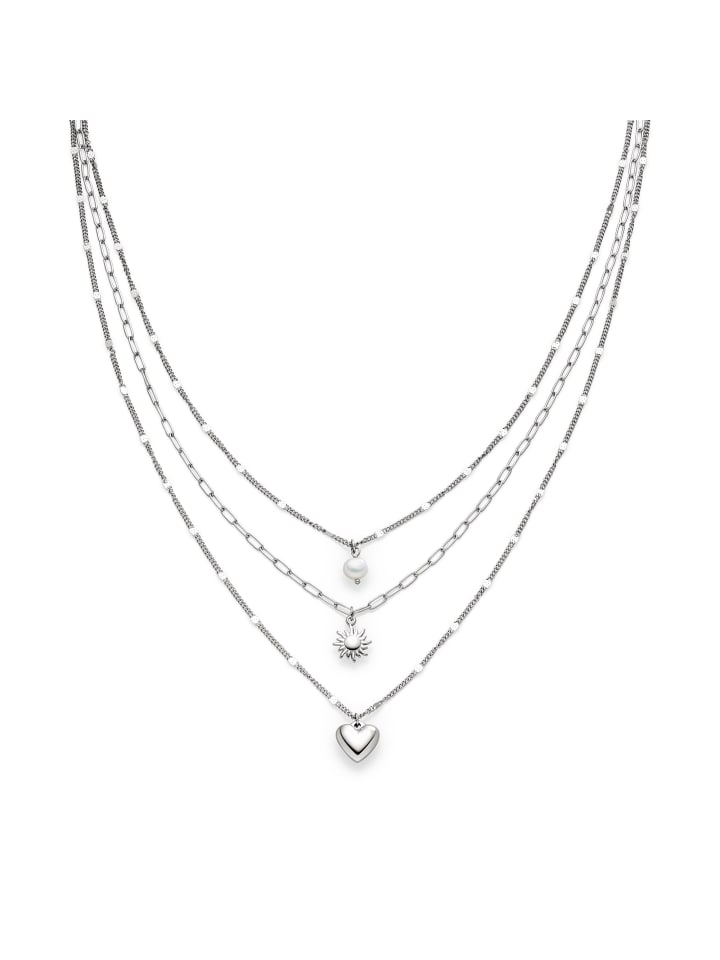 Halskette Summer Charms in silber