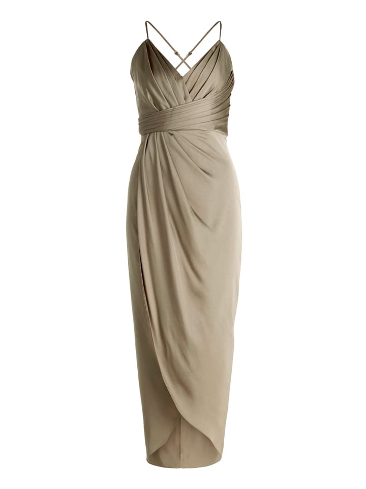 Abendkleid mit Raffung in Turf