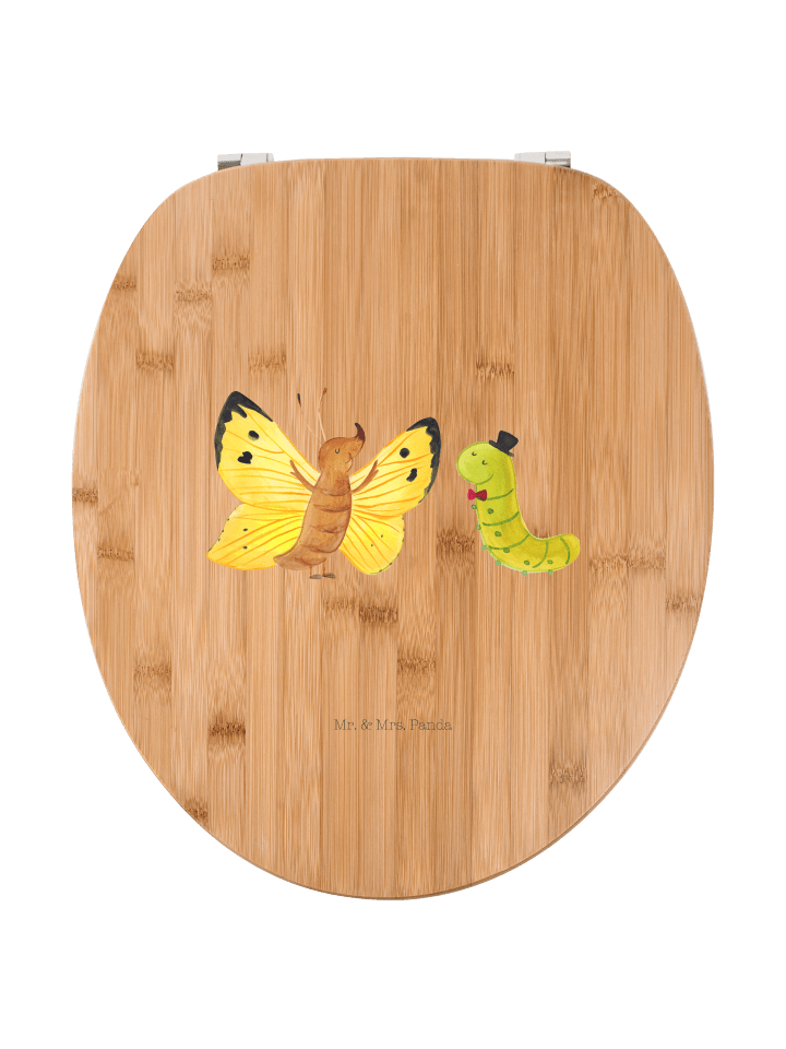Toilettensitz Raupe Schmetterling ohne Spruch in Braun