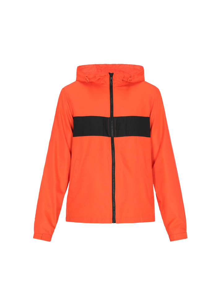 Herren Jacke in Orange Schwarz
