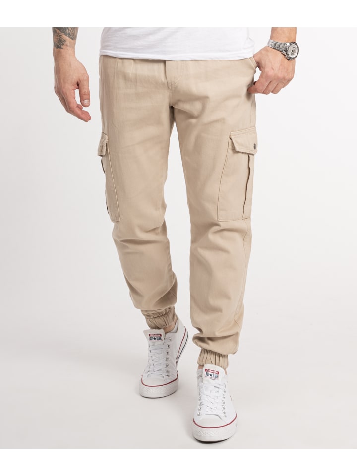 Cargohose in Beige