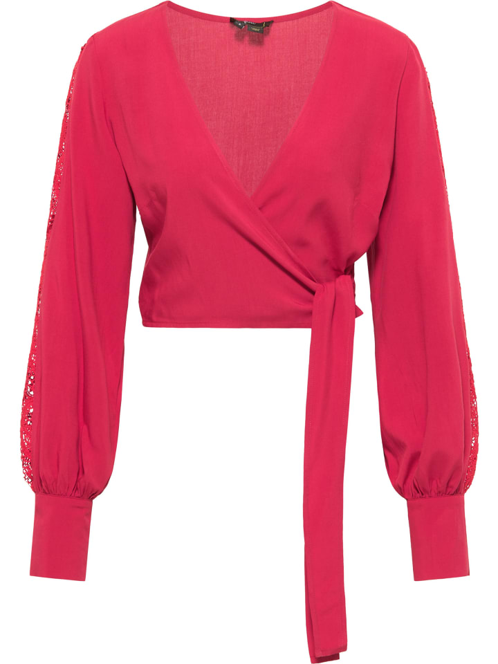 Damen Wickeltop in Rot