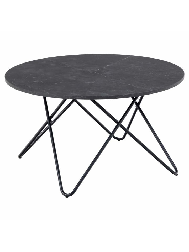 Couchtisch Wyre Schwarz 80 x 80 cm