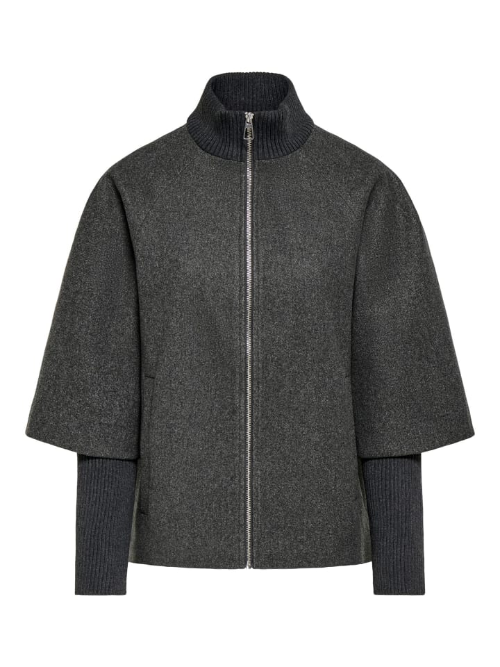 Jacke in Dark Grey Melange