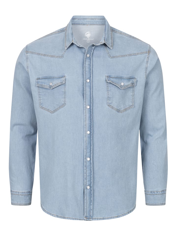 Jeanshemd in Hellblau