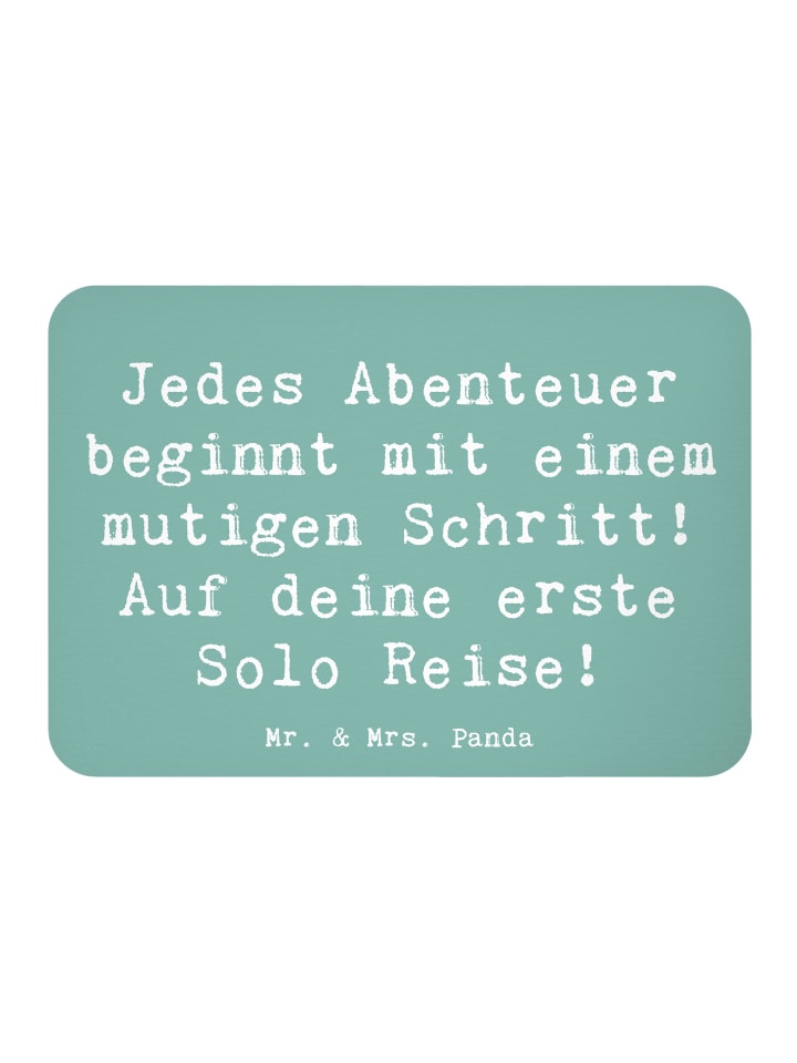 Magnet Spruch Alleine Reisen Unternehmen mit Sp... in Meeresbrise