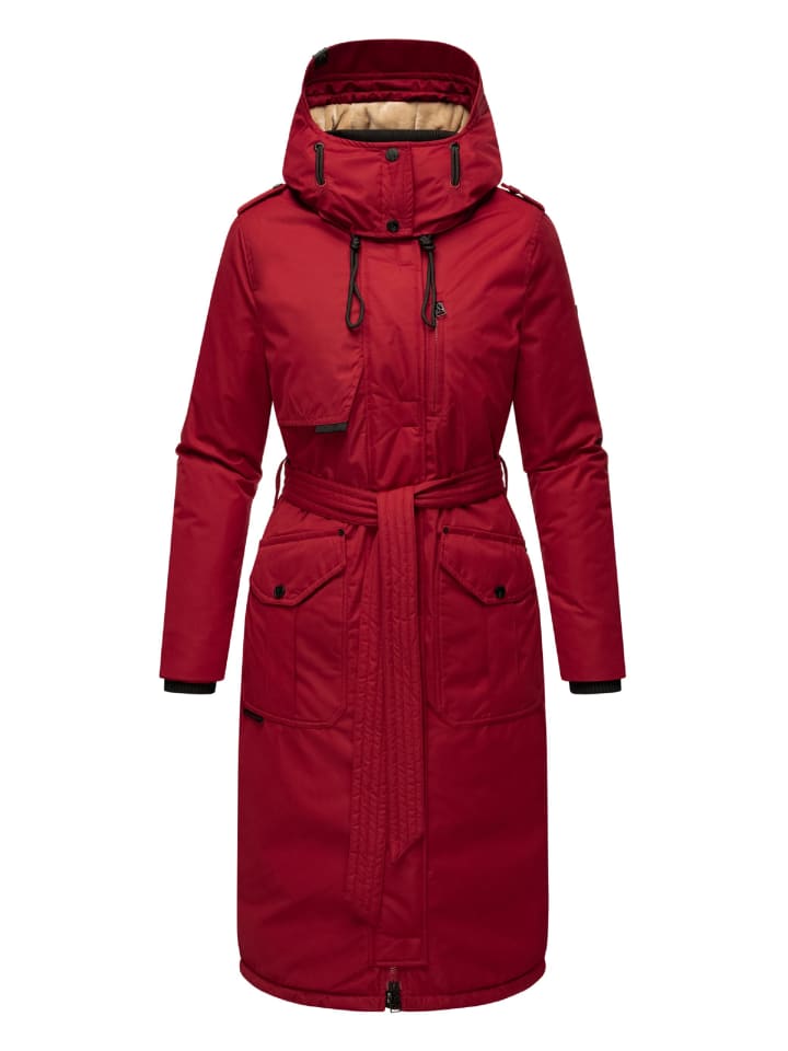 Wintermantel Hokulanii in Dark Red