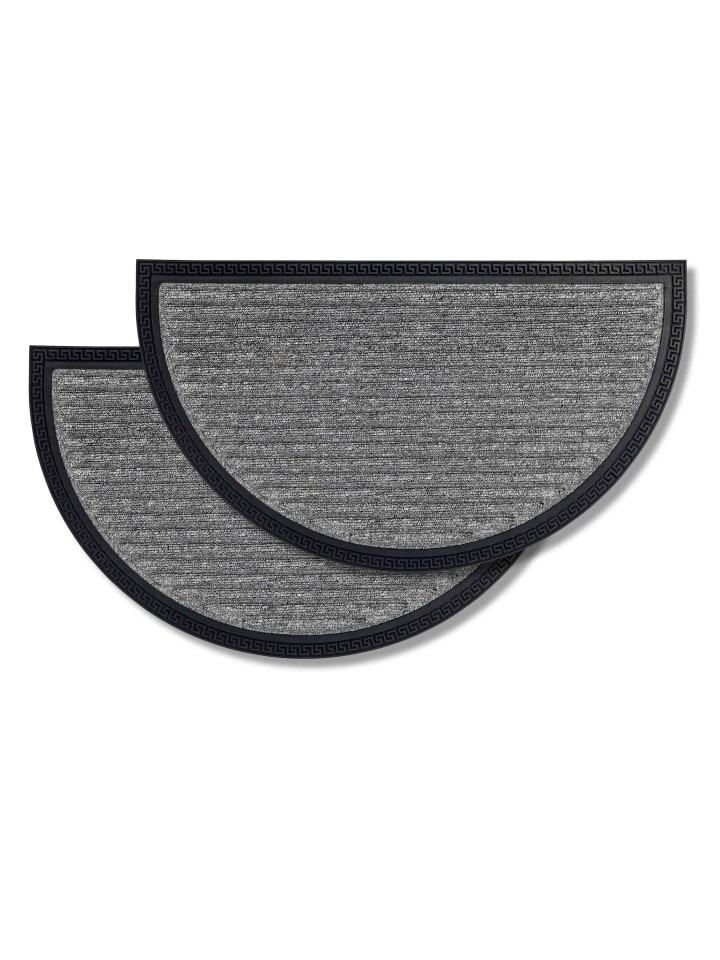 Fußmatte Außen BORDER STAR HR 2ER SET 2 in Silber