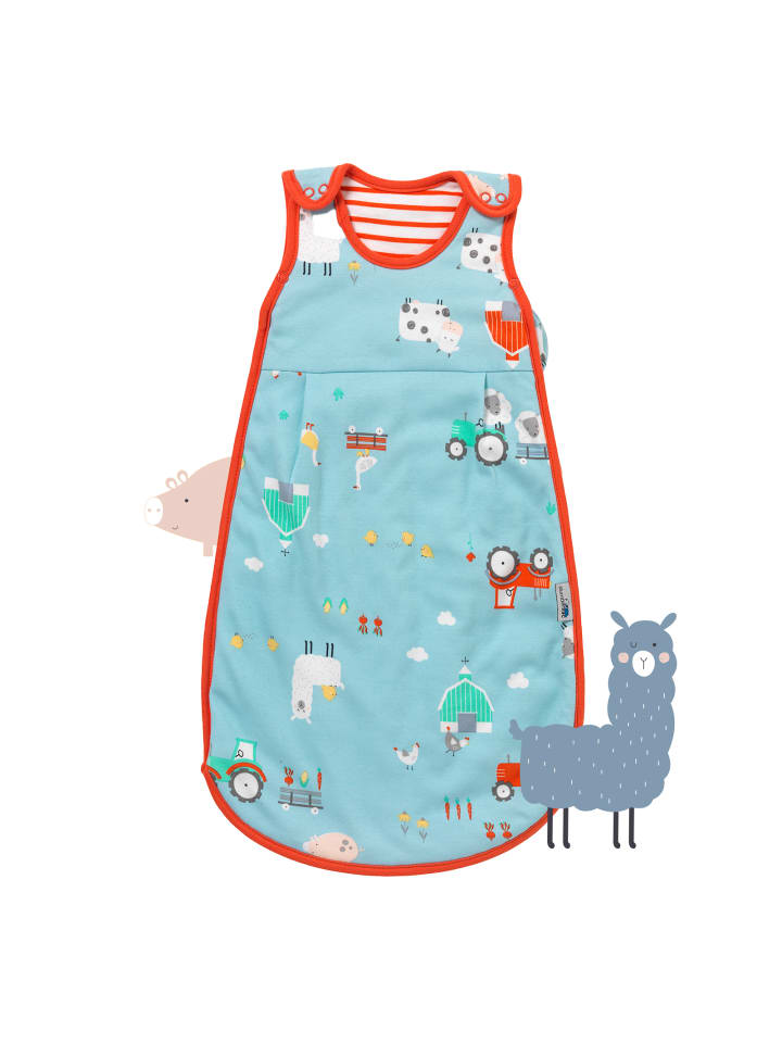 Bio Babyschlafsack, 1.0 TOG in Blau