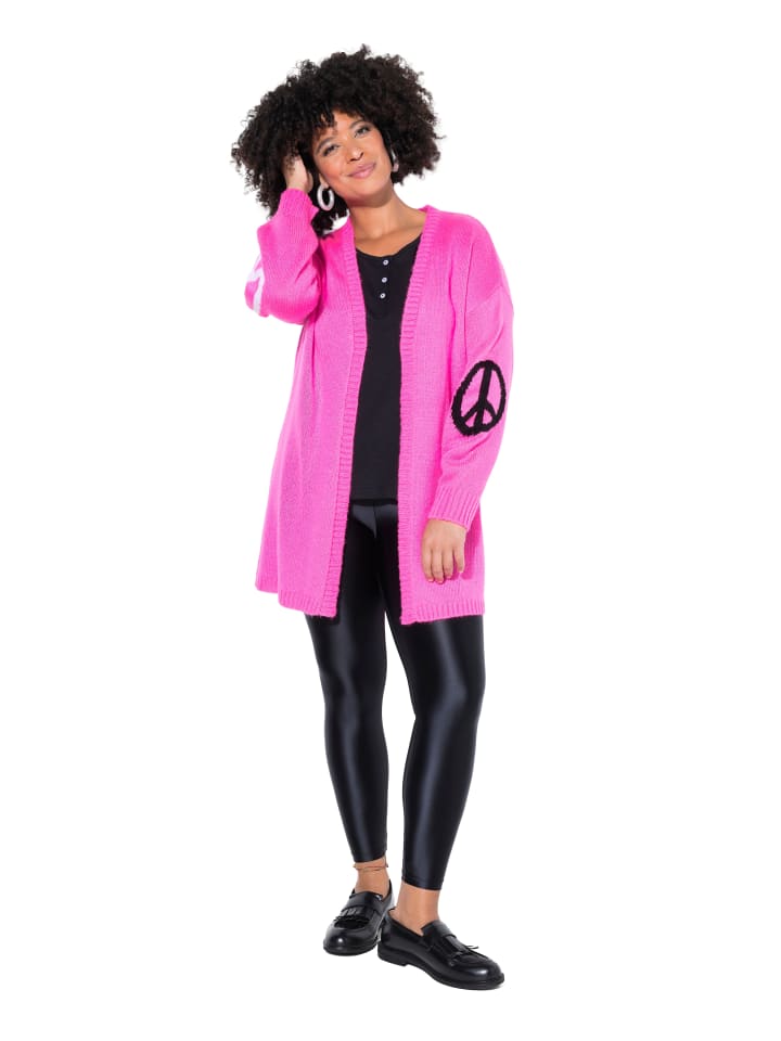 Strickjacke in neon pink