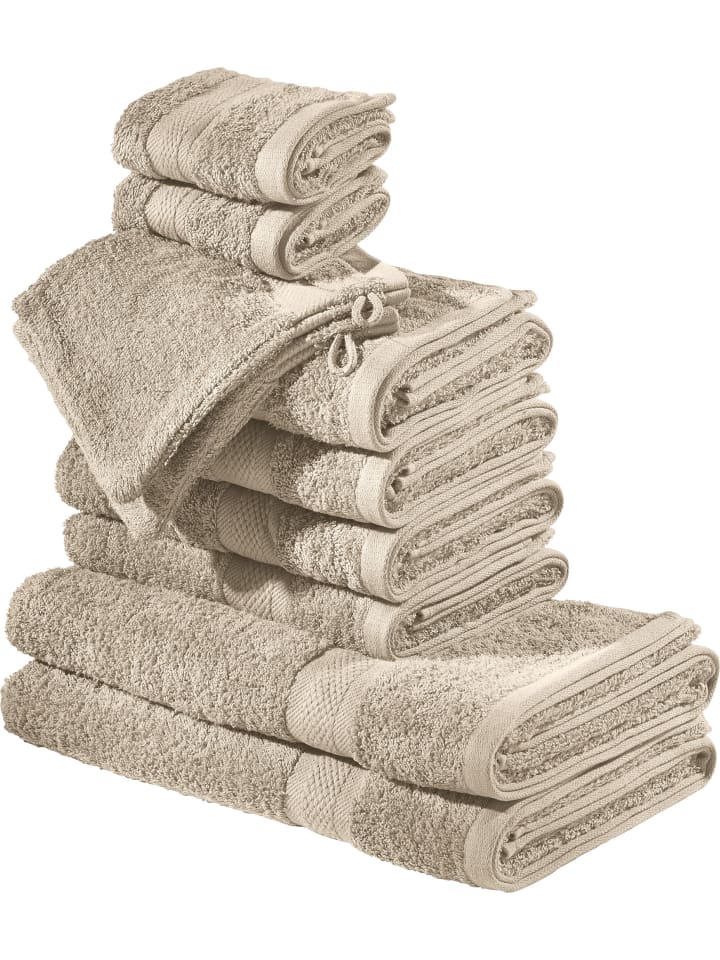Frottier Frottier-Set 10-teilig Chicago in taupe
