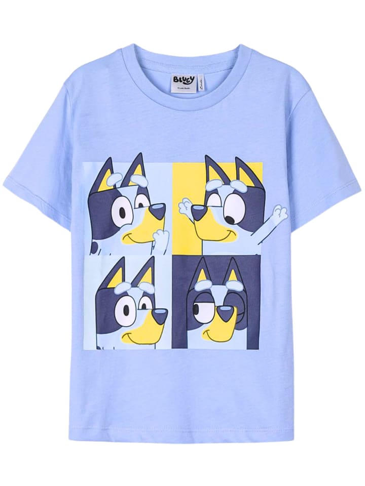T-Shirt Bluey in Hellblau