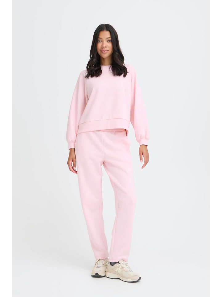BMMMILLE CROPPED SWEAT Oneck Sweat in Parfait Pink