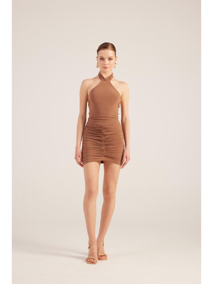 Kleid in Braun