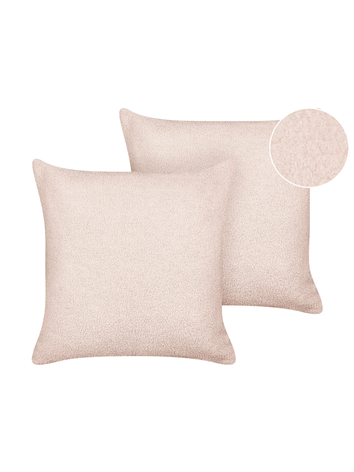 2er-Set Dekokissen LEUZEA in Rosa