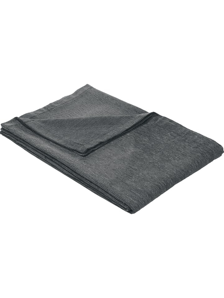 Sessel- u. Sofaüberwurf in anthrazit/schwarz