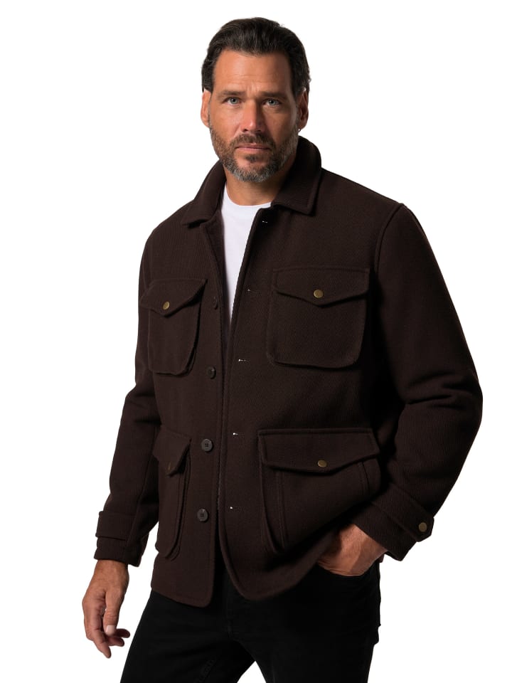 Übergangsjacke in dunkelbraun