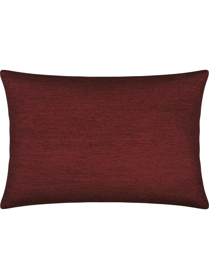 Jacquard Kissenhülle York in dunkelrot