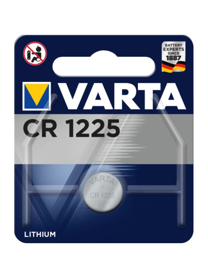 Batterie CR1225 in Schwarz