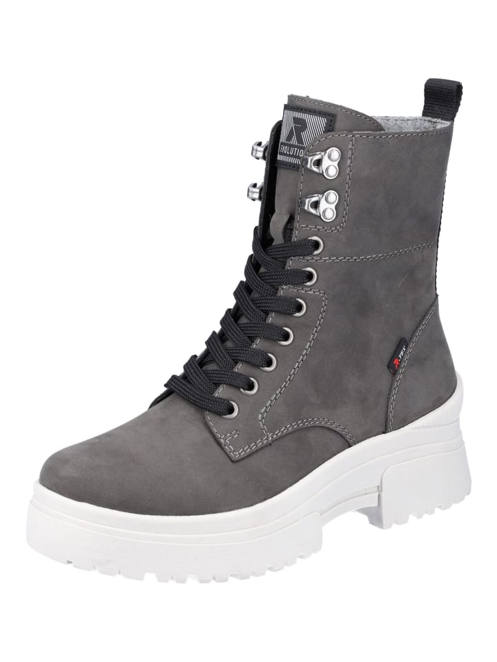 Stiefelette Grau/Schwarz