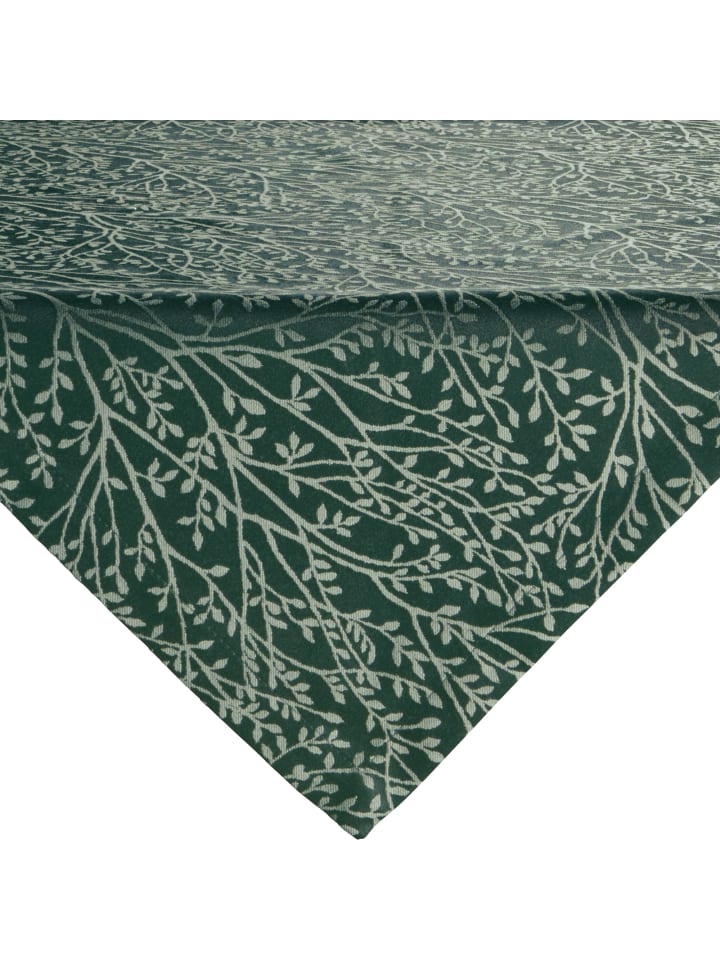 Jacquard Mitteldecke Malaga in dunkelgrün
