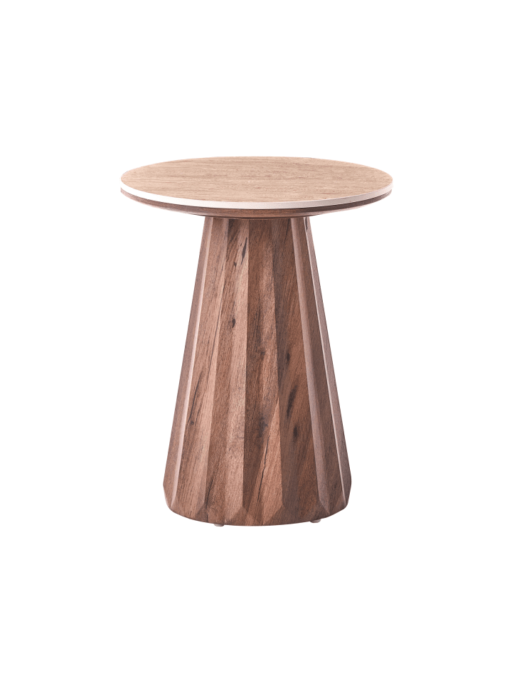 Beistelltisch SABRINA in Braun/Beige - (W) 45 x (H) 56 x (L) 45 cm