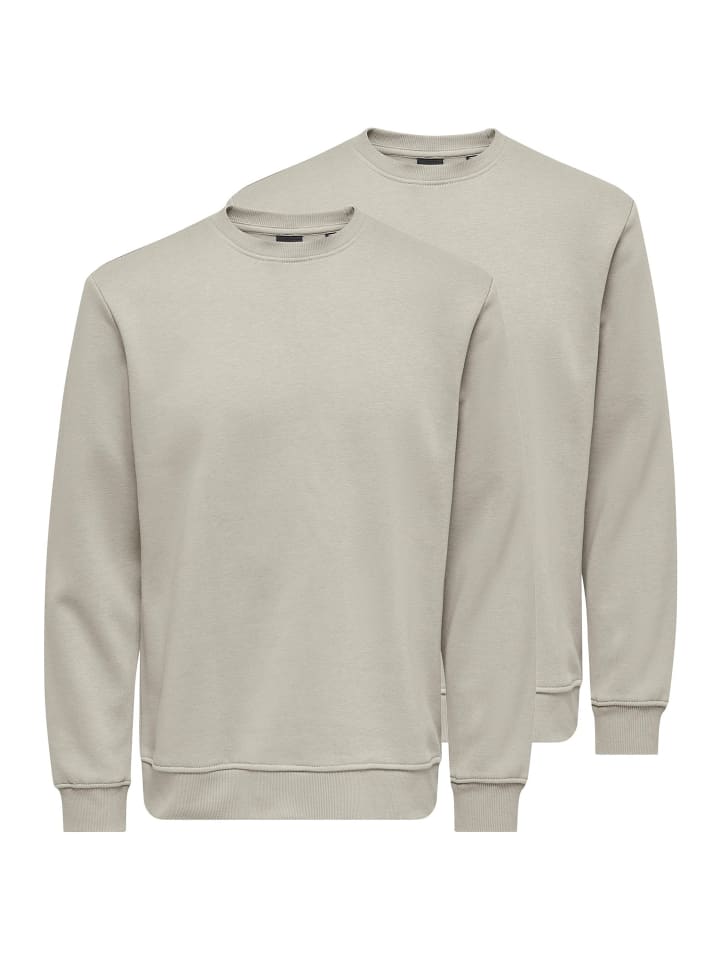 Sweatshirt Connor in Silver lining