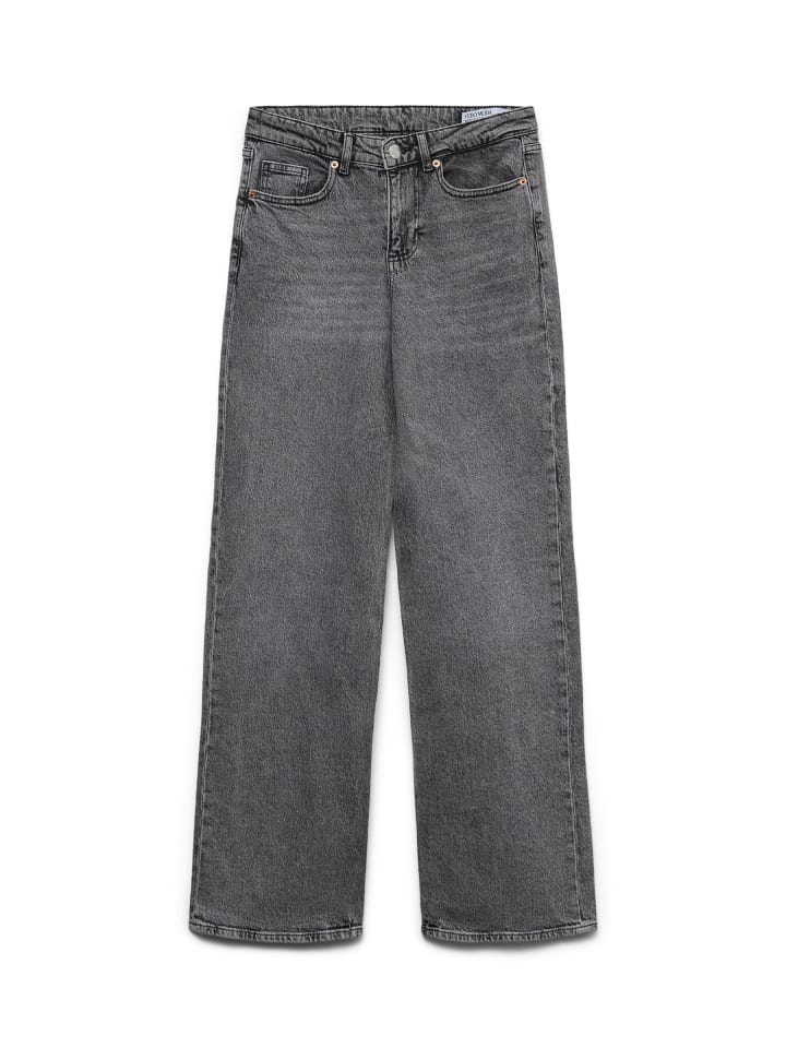 Weit geschnitten in Medium Grey Denim