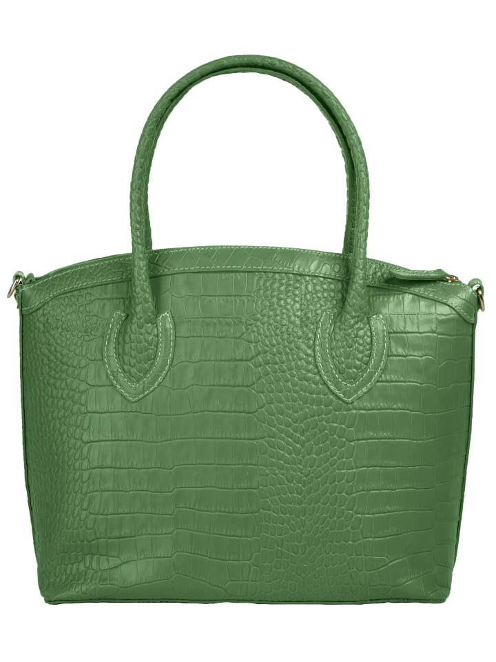 Handtasche echt Leder in grün