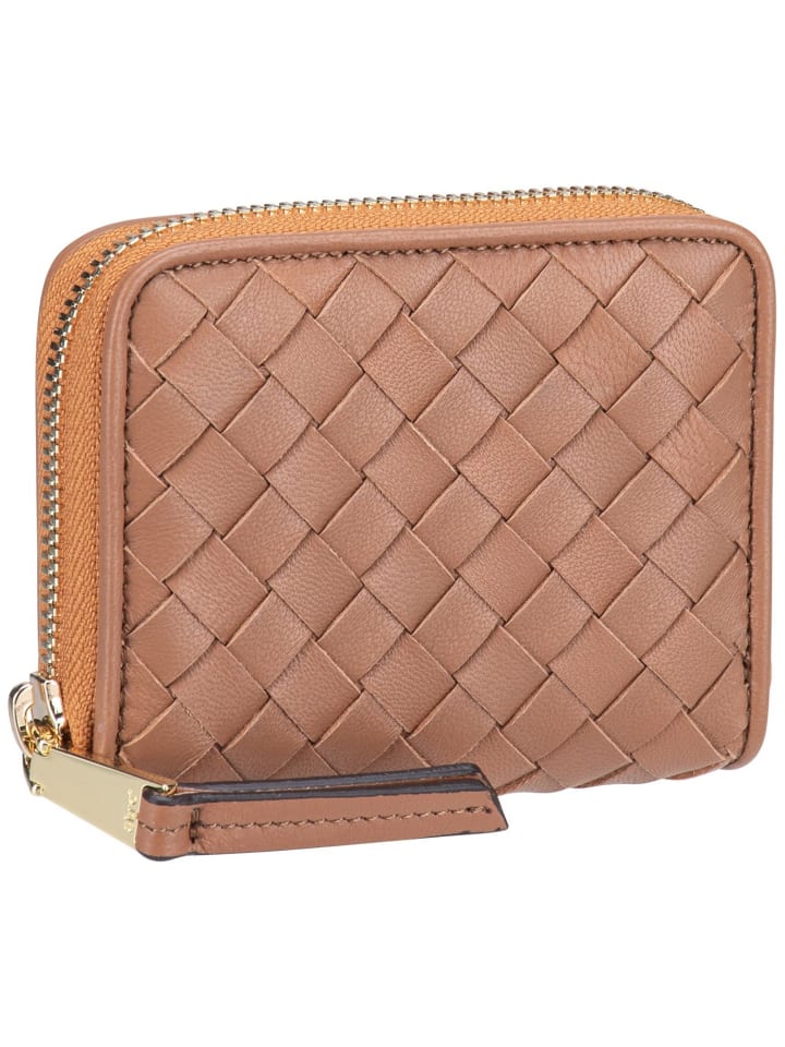 Geldbörse Piuma Weaving Mini Wallet in Cuoio