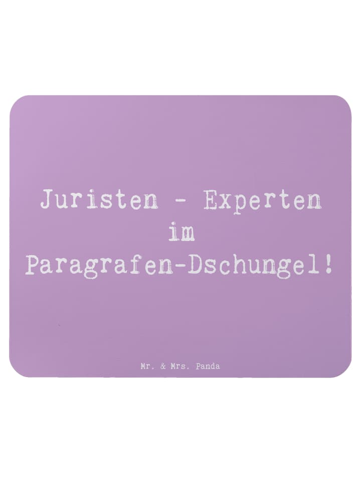 Mauspad Spruch Jurist Experte mit Spruch in Lavendeltraum