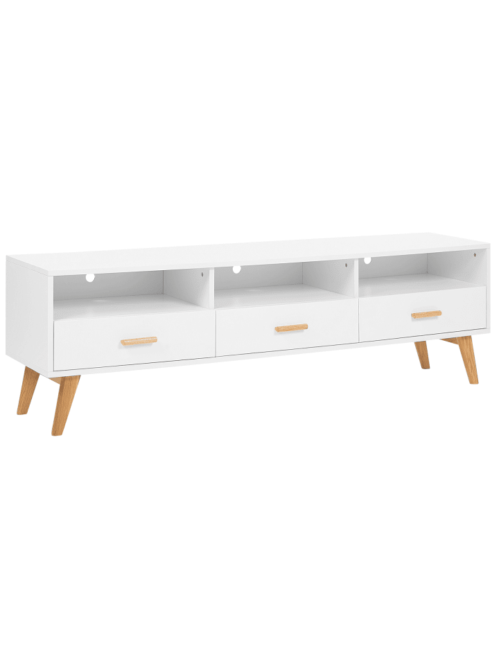 TV-Schrank LIBERTY in Weiß/Braun - (W) 180 x (H) 55 x (L) 40 cm