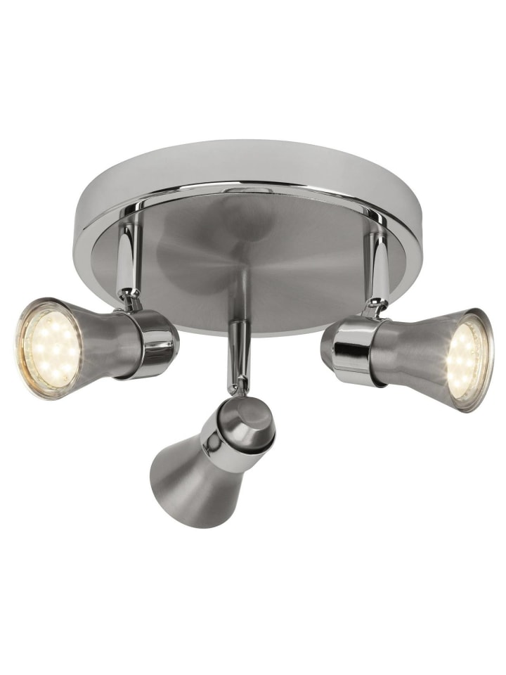 Sanny LED Spotrondell 3flg in eisen/chrom